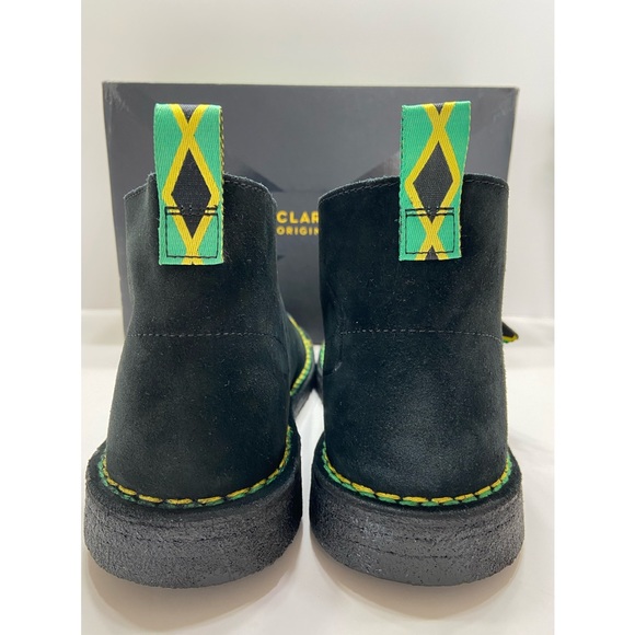 NEW Clarks Originals Desert Jamaica Men’s Lace Up Boots Limited Edition Black 8 - Picture 6 of 12